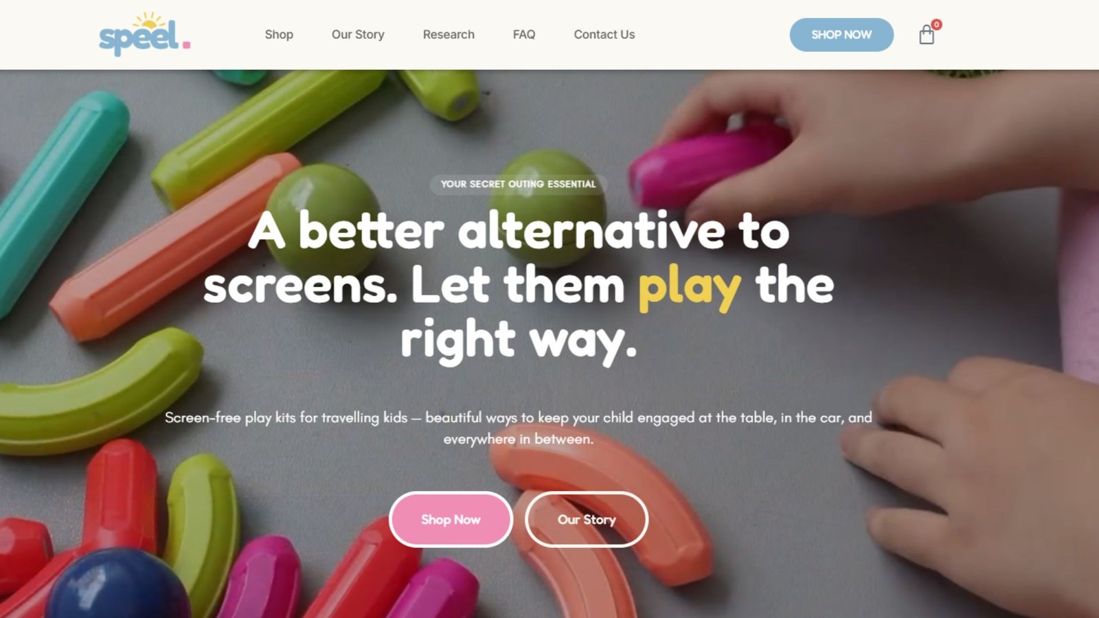 Speel Homepage Screenshot - Bernardi Media